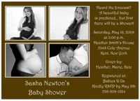 Four Me? in Chocolate Baby Shower Invitations - Set of 20