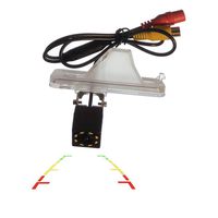 LED HD CCD Night & Adjustable Angle Car Rear View Camera for Hyundai Santa Fe/Hyundai ix45/Hyundai Maxcruz/KIA Carens RP MK3/KIA Rondo RP & Waterproof and Shockproof Reversing Backup Camera (8 LED)