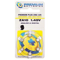Premium Batteries Size 10 1.45V Hearing Aid Battery (120 Batteries)