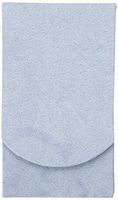 Boston International Light Blue Faux Suede Pocket Tissue Holder