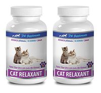 PET SUPPLEMENTS cat Anxiety Relief for Travel - CAT Relaxant - Keeps Cats Calm and Relaxed - CHEWABLE Treats - Valerian Root for Cats - 2 Bottle (180 Chews)