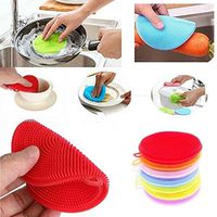 Chiak Silicone Dish Bow Washing Pads Home Kitchen Cleaning Tool Sponges