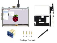 5 inch Resistive Touch Screen TFT LCD Display 800x480 HDMI LCD Module with Bicolor Case Direct-Connect GPIO with Raspberry Pi 3B+ 3B 3A+ 2B B+ A+