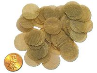 YippyGroove Beefy Brass Pipe Screen-55 Count Made in The USA-for a More Enjoyable, Cleaner, Ash-Free Smoke (55 Screens-No Tin)