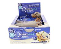 Quest Nutrition Blueberry Muffin Protein Bar, High Protein, Low Carb, Gluten Free, Keto Friendly, 12 Count