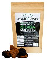 4oz Raw Organic Wild Chaga Mushroom Tea Chunks – 100% Natural Hand-Harvested Canadian Forest Chaga Superfood, Healthy Immune System Booster & Antioxidant, Perfect Size for Brewing