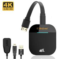 Chromecast 4K,WiFi Display Dongle Wireless Airplay Miracast DLNA HDMI Adapter,2.4G/5G TV Stick Streaming Media Player Mirroring Screen from Smartphone to TV for iOS/Android/Windows/Projector/TV/Mac