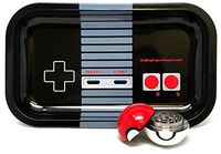Bundle - 2 Items - Rolling Paper Depot Rolling Tray (Controller) with Ball Grinder
