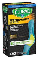 Curad CUR5020 Performance Series Antibacterial Bandage, 1" x 3.25", 6 Colors (Pack of 480)