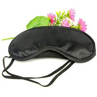 Healtheveryday®Soft Sleep Mask Eye Mask Blindfold Block Out Light for Travel, Shift Work & Meditation (Black)