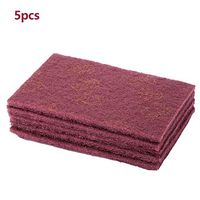 Scouring Pad scotched Abrasive, 5pcs/Set Scourer Scouring Pad Industrial Scourer Abrasive Finishing Pads(#1)