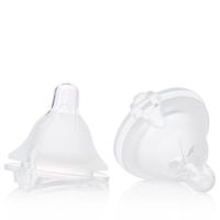 Evenflo Feeding Balance Plus Wide Neck Nipples for The Balance Plus Wide Neck Baby Bottles - Helps Reduce Colic - Medium Flow, 6 Months and Up (Pack of 2)