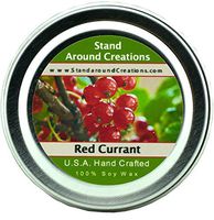 Premium 100% All Natural Soy Wax Aromatherapy Candle - 2oz Tin -Red Currant: Red Currant has a punchy top note of tart red currant blended with green and floral notes of rose, jasmine, and geranium.