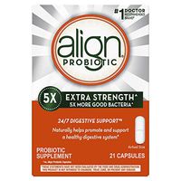 Align Extra Strength Probiotic, Probiotic Supplement for Digestive Health in Men and Women, 21 capsules, #1 Doctor Recommended Probiotics Brand
