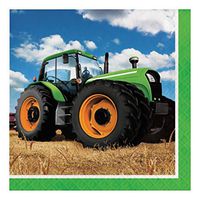Tractor Time Birthday Party Bundle Lunch Napkins (48)
