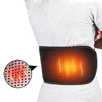ITODA Heating Warmer Lower Back Brace Compression Abdominal Binder Lumbar Support Magnetic Self Heated Pad Waist Protection Kidney Stomach Pain Relief Thigh Belly Band Wrap