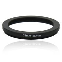 Kiwifotos SD 55-46mm Step-Down Metal Adapter Ring / 55mm Lens to 46 mm UV CPL Accessory