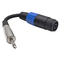 Seismic Audio - 1/4" TS Male to Speakon Adapter Patch Speaker Cable