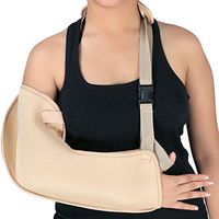 HealthGoodsIn - Adjustable Arm Sling with Padded Shoulder Strap | Medical Arm Sling for Broken and Fractured Bones | Made of Lightweight and Breathable Material (Large)