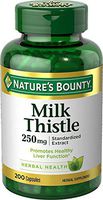 Milk Thistle 250 mg Capsules, 3 Bottles (200 Count)