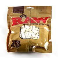 RAW Cigarette Filter Tips Bundle - 5 Bags - 1000 Filter Tips - All Natural - Regular by RAW