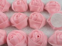 20pcs Many Colors Organza Roses Bow W/Wedding Appliques Pick Color (Pink)
