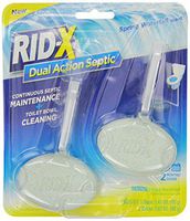 RID-X Septic Tank System Treatment and Toilet Bowl Cleaner, Spring Waterfall Scent, 2ct