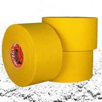 Impact Athletic Tapes – Athletic Tape 1.5" x 15 Yards (3 Pack) 50/50 Blend Polyester & Cotton for Durability - 100% All Natural Rubber Adhesive – Hypoallergenic - Trainers Tape (Yellow)
