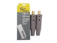 Tweco Weldskill 2-WPC Zinc Plated Cable Connector Set For 1/0 - 3/0 Cable, Package Size: 1 Each