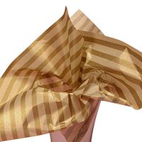 Red & Kraft Brown Gingham Checkered Tissue Paper Gift Wrapping 20"x30" Sheets (5) (5)