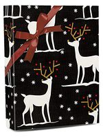 Midnight Black Deer Gift Wrap - 30" X 15' - Roll