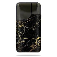 MightySkins Skin Compatible with Suorin Suorin Air - Black Gold Marble | Protective, Durable, and Unique Vinyl Decal wrap Cover | Easy to Apply, Remove, and Change Styles | Made in The USA