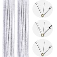 BBTO Pipe Tamper Tool Set Include 3 Pieces Pipe Reamer Tool and 100 Pieces White Pipe Cleaners Tool Kit Set