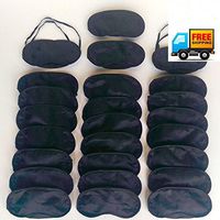 AnHua® 20 x Eye Mask Shade Cover Blindfold Night Sleeping Black Wholesale