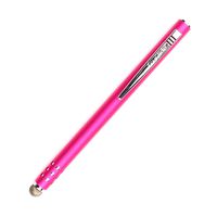 TruGlide Mesh Fiber Stylus with Microfiber Knit Tip for All Capacitive Touch Screen Tablets, iPad, and Smartphone (Pink with Silver Clip)
