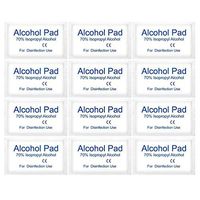 Exceart Alcohol Prep Pads Gauze Pads 70% Isopropyl Alcohol Tissue Skin Cleaning Care Jewelry Phone Computer Clean (Random Style)