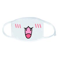 Lightclub White Anime Emoticon Mouth-Muffle Kaomoji Anti-Dust Cute Kawaii Lovely Face Mask (9)
