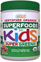 Certified USDA Organic Superfood Greens for Kids Berry Juice Powder by Feel Great 365 | Prebiotics, Probiotics & Digestive Enzymes | Non-GMO, Vegan, Gluten-Free & Dairy-Free w/Immune Support*