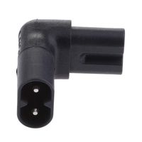 IEC320-C8 to C7 90 Degree Up Down Angle Right Angle AC Power Adapter Plug