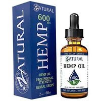 Hemp Oil Anti-Inflammatory_Pain Relief_100% Pure_Cold Pressed_High Vegan Omegas 3 & 6_No Fillers or Additives, Therapeutic Grade (600mg)