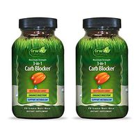 Irwin Naturals Maximum Strength 3-in-1 Carb Blocker - Neutralize Carbohydrates and Support Metabolism - 75 Liquid Softgels (Pack of 2)