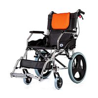Adult Portable Wheelchair Folding Lightweight Elderly Disabled Without Inflatable Solid Tire Portable Travel Self-Propelled Walker