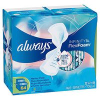 Always Infinity Pads - Super - 64 ct. by Always