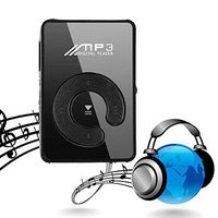ThinIce Mini Fashion Clip Sport USB Micro SD TF Mirror C Button MP3 Music Media Player (Black)