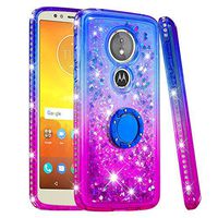 NEXCURIO Glitter Silicone Case for Moto G6 Play/Moto E5, Shockproof Anti-Scratch Shock Absorption Protective Cover Case for Motorola G6Play / Moto E (5th Gen) - NEYBO490551 Ring #3