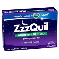 ZzzQuil Nighttime Sleep-Aid Liquicaps 72 Count