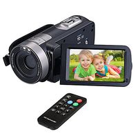 Video Camera Camcorders, VPRAWLS Remote Control Handheld Digital Camera with IR Night Vision, HD 1080P 24.0MP 16X Digital Zoom Video Recorder with 3.0" LCD and 270 Degree Rotation Screen (2 Batteries)
