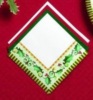 Joyful Holly Beverage Paper Napkins 20 Per Pack