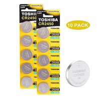 Toshiba CR2450 3V Lithium Coin Cell Battery Pack of 10