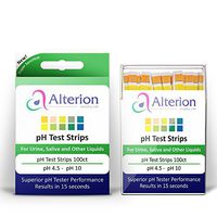 pH Test Strips 100ct by Alterion - Fast & Simple pH Strips for Urine and Saliva - Quick and Accurate Results in 15 Seconds